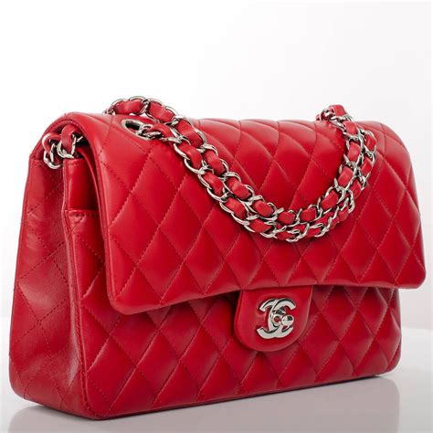 black chanel bag with red handle|red chanel bag small.